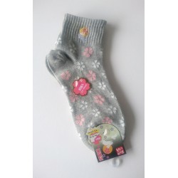 chaussette grise fleur de sakura et lapin , import directe du Japon.