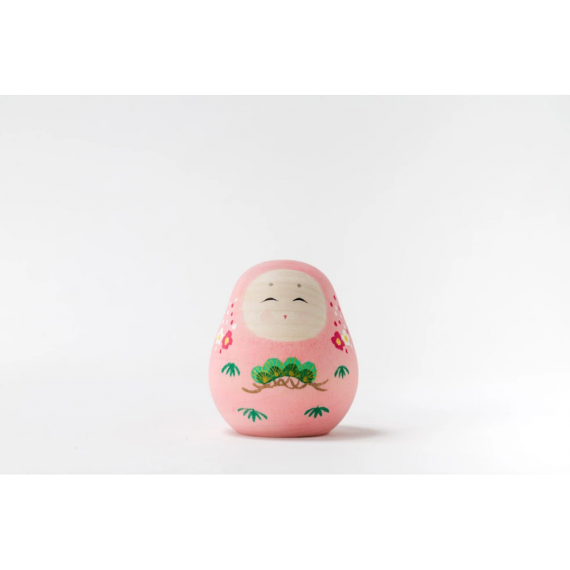 Hime Daruma Kokeshi Sakurai Kokeshi yeux fermés