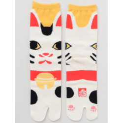 chaussettes tabi japonaises manekineko marque Kaya fait main au Japon