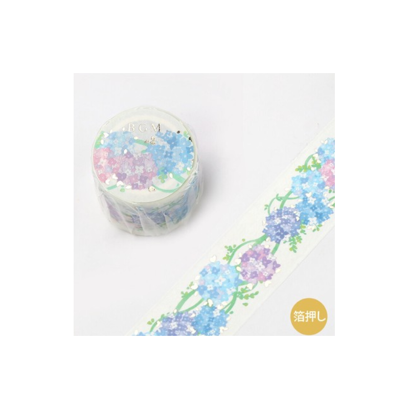 Washi tape hortensia et dentelles BGM