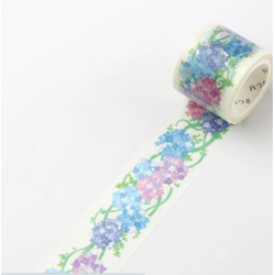 Washi tape hortensia et dentelles BGM papeterie japonaise