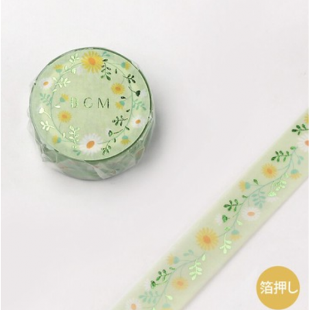 Washi tape Fleurs poussins BGM