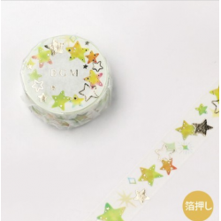 Washi tape colorful stars