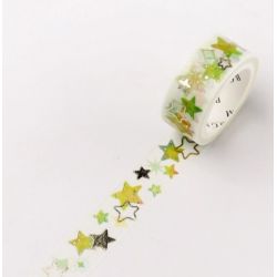 Washi tape colorful stars