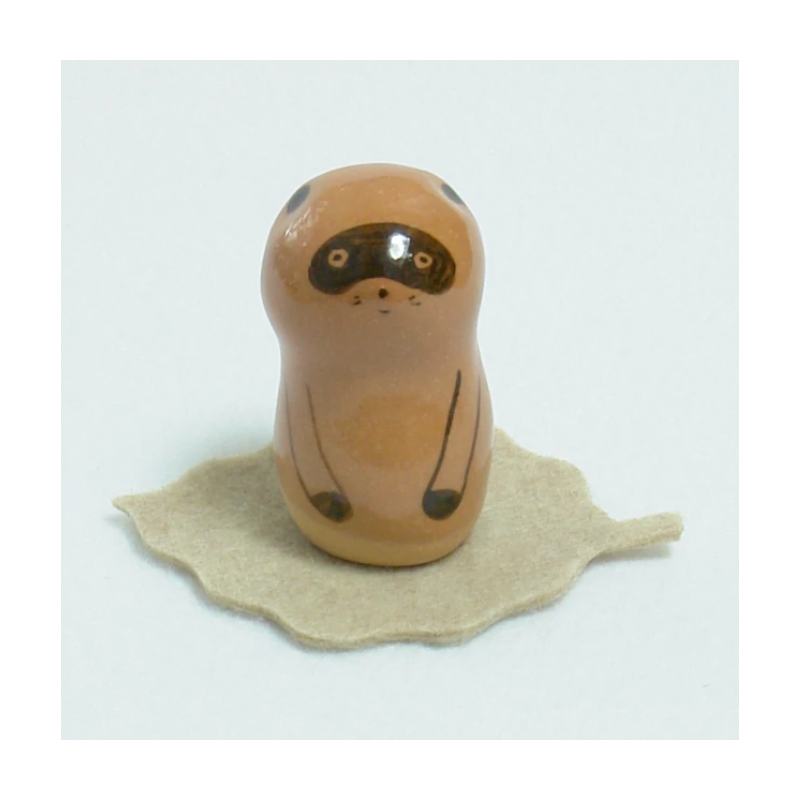 Tanuki handmade in ceramic by Jizodou in Kyoto.