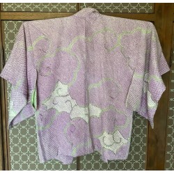 Shibori mauve haori