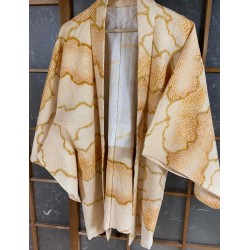 Haori shibori nuage beige