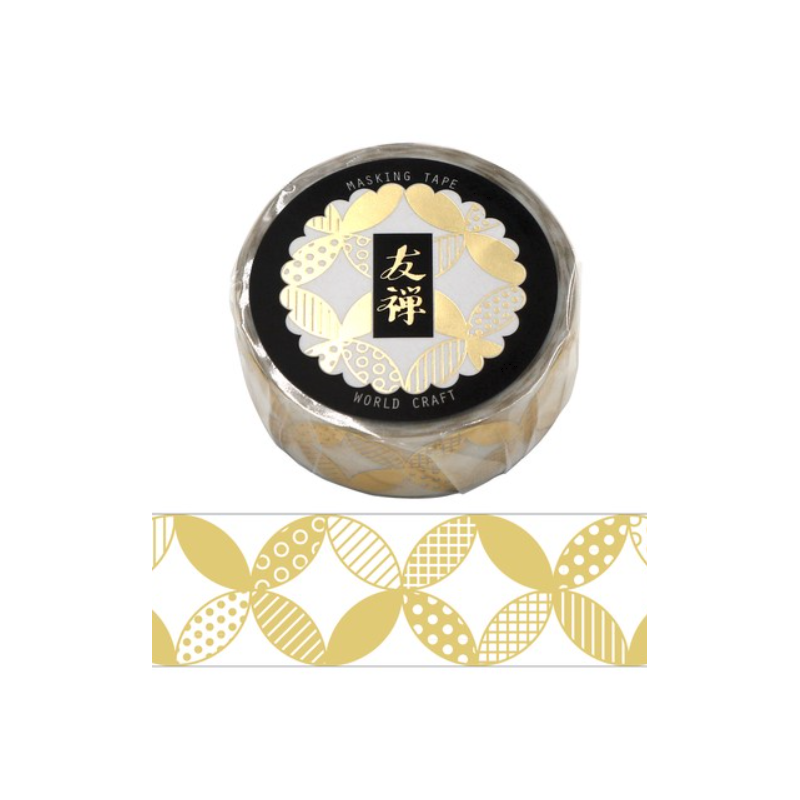 Gold Yuzen Washi tape World Craft