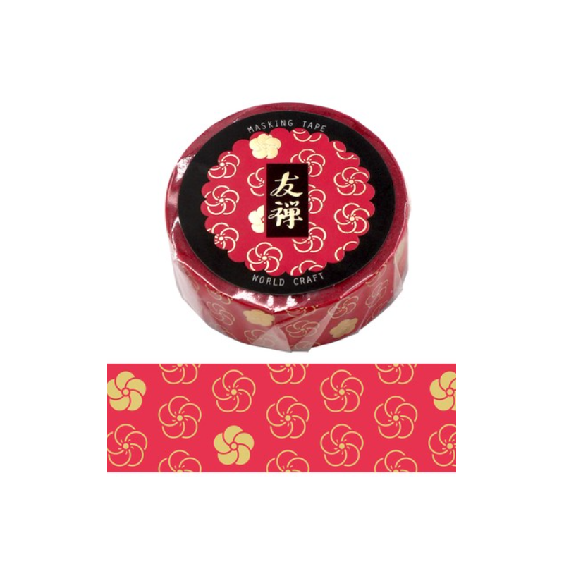 Washi tape Yuzen tsubaki World Craft