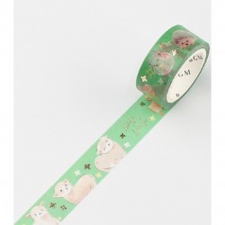 Forest Animals Zoo Washi Tape BGM japanese stationery