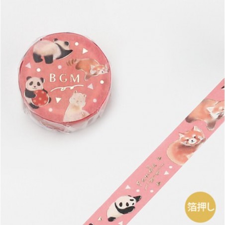 Washi tape Zoo panda et lama papeterie japonaise