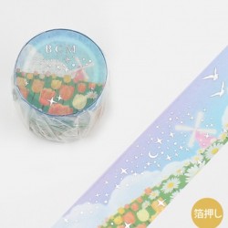 Washi tape Conte: Jardin fleuri BGM papeterie japonaise