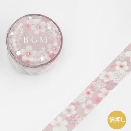 Washi tape Lace Sakura japanese stationery BGM