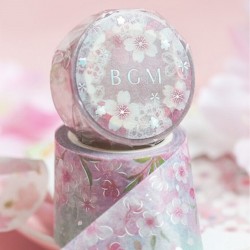 Washi tape Lace Sakura japanese stationery BGM