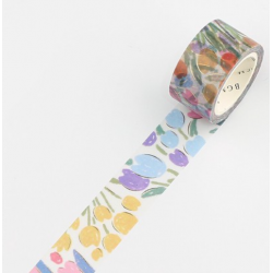 Washi tape spring flowers japanese stationery BGM