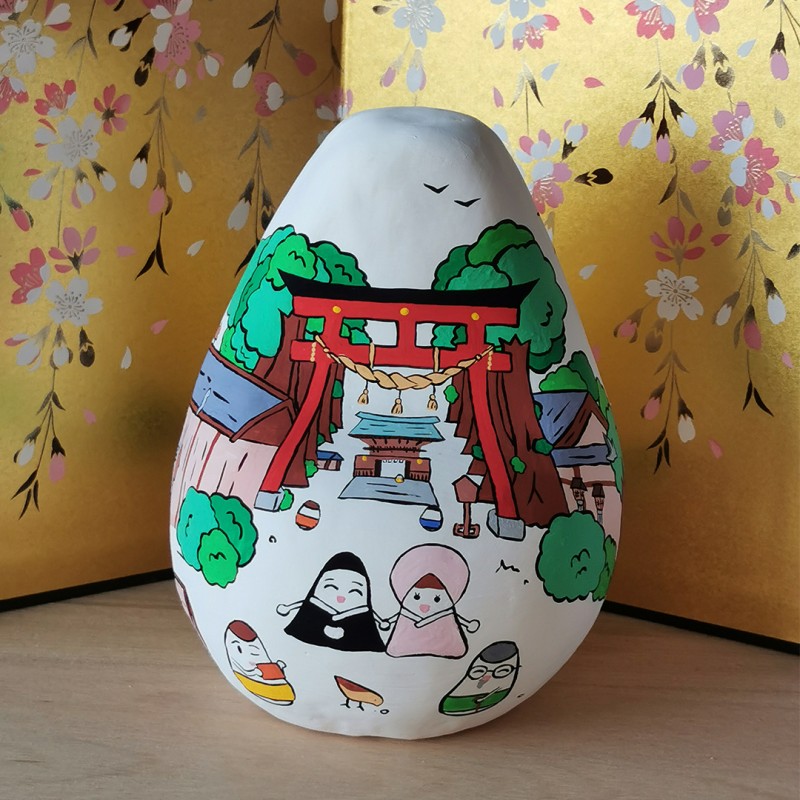 Big Okiagari Koboshi Melie et Malice collaboration handmade in Japan