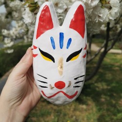 Kitsune mask clay...