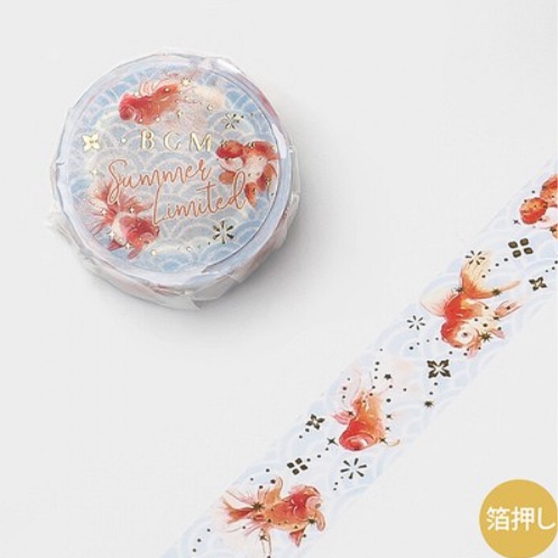 Washi tape Japanese style Goldfish papeterie Japon summer limited 2021