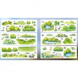 Stickers Scenery series Green japanese stationery