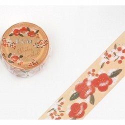 Washi tape Camellia Tsubaki...