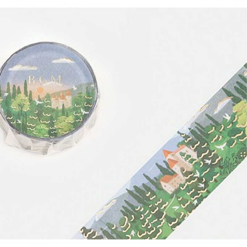 Washi tape paysage de forêt collection Little world BGM