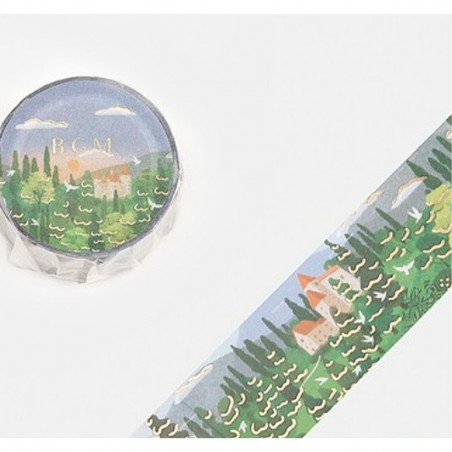 Washi tape Forest landscape Little World collection BGM