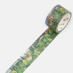 Washi tape Forest landscape Little World collection BGM