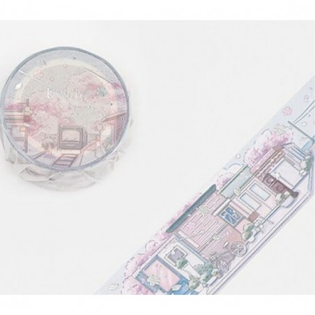 Washi tape Ville sur la mer collection Little world BGM