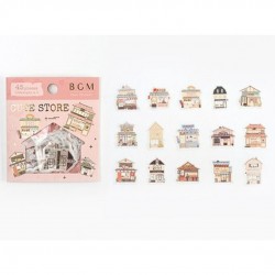 Stickers Cute vintage store BGM